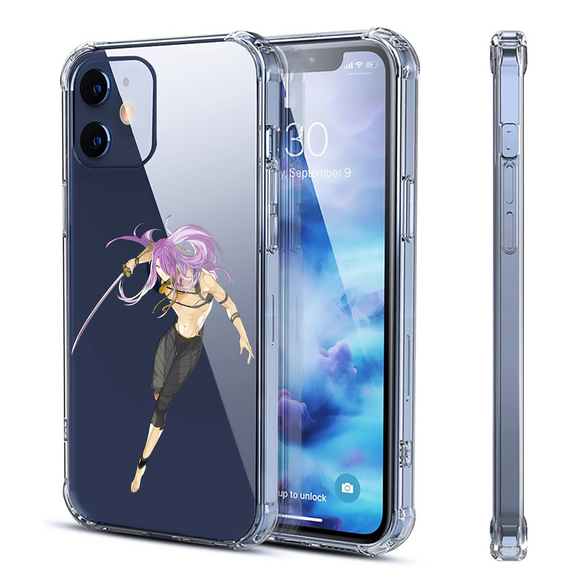 （画像用） 刀剣乱舞 Touken Ranbu 【iPhone 12シリーズ対応】透明スマホケース（クリアソフトケース）